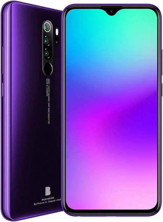 Alt view image 7 of 11 - BLU G90 Pro G0370WW 128GB Unlocked GSM Android Smartphone - Purple Haze