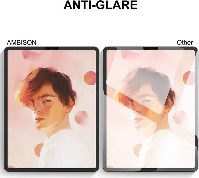 Alt view image 6 of 7 - Matte Screen Protector for iPad Pro 11 (all models), iPad Air 5th/4th Generation(10.9'' 2022&2020), [Install Frame] High Touch Sensitivity Matte Film, Anti-Glare/Apple Pencil Compatible