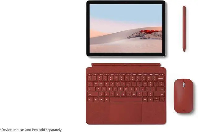 Alt view image 2 of 5 - Microsoft Surface Go Signature Type Cover - Poppy Red - French