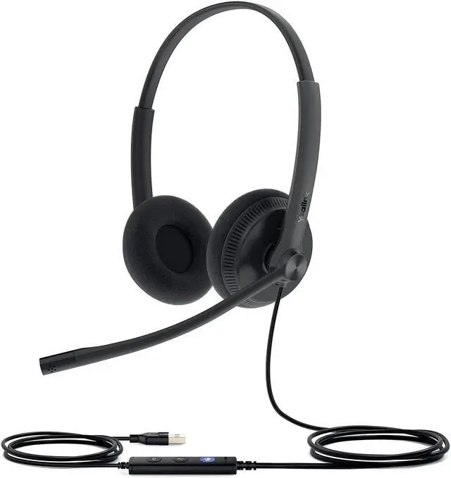 Main image of Headset with Microphone USB Headset Computer Headset PC Laptop Headset Teams Certified UH36 UH34 Wired Noise Cancelling with Mic Stereo (for Microsoft Optimized, UH34-DUAL-Lite)