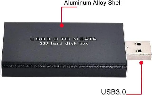 Alt view image 2 of 7 - c Mini PCI-E mSATA to USB 3.0 External SSD PCBA Conveter Adapter Pen Driver Card with Case