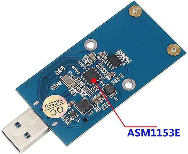 Alt view image 6 of 7 - c Mini PCI-E mSATA to USB 3.0 External SSD PCBA Conveter Adapter Pen Driver Card with Case