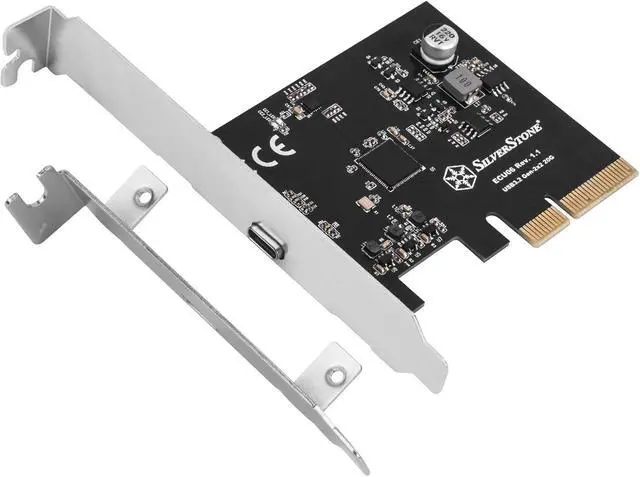 Alt view image 6 of 7 - SilverStone Technology ECU06, SuperSpeed USB 20Gbps/USB-C 3.2 Gen 2x2 PCIe Expansion Card, SST-ECU06, TAA Compliant