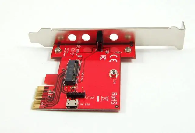 Alt view image 6 of 7 - PEXM2150E PCI Express x1 Adapter Card with M.2 Key E Socket - Support M2 E Key or A-E Key WiFi or Bluetooth Module, TAA