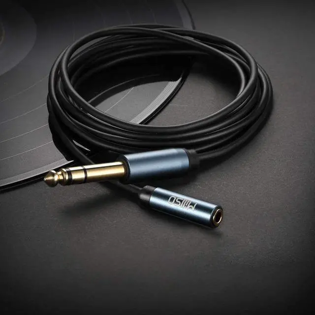 Alt view image 2 of 7 - 1/4 to 3.5mm Headphone Adapter 6.6 Feet TRS 6.35mm 1/4 Male to 3.5mm 1/8 Female Stereo Jack Audio Adapter for Amplifiers Guitar Amp Keyboard Piano Home Theater Headphones