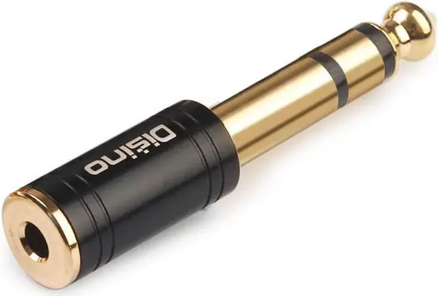 Alt view image 3 of 7 - 3.5mm to 1/4 Inch Headphone Adapter 1/4 Inch Jack Male to 1/8 Inch Female Mini Jack Stereo Adapter Gold-Plated Pure Copper Aux Audio Interface Headphone Converter Black - 2 Pack