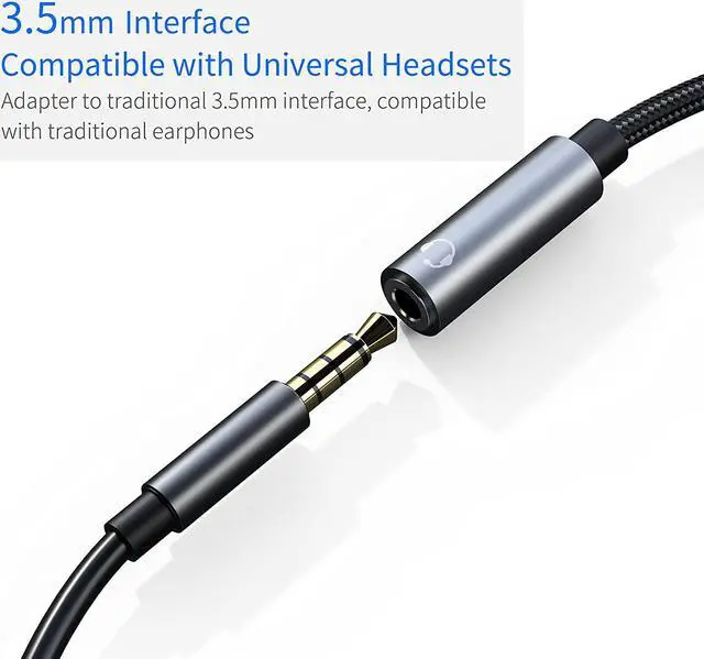 Alt view image 5 of 7 - USB c to 3.5mm Headphone and Charger Adapter 2-in-1 USB C PD 3.0 Charging Port to Aux Audio Jack and Fast Charging Dongle Cable Cord Compatible with  Galaxy S22 S21 S20 Google Pixel 4 3 XL