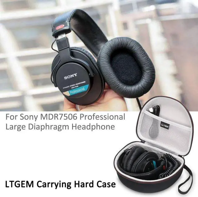 Alt view image 7 of 7 - Hard Headphones Case for Sony MDR7506 Professional Large Diaphragm Headphone - Travel Carrying Storage Bag