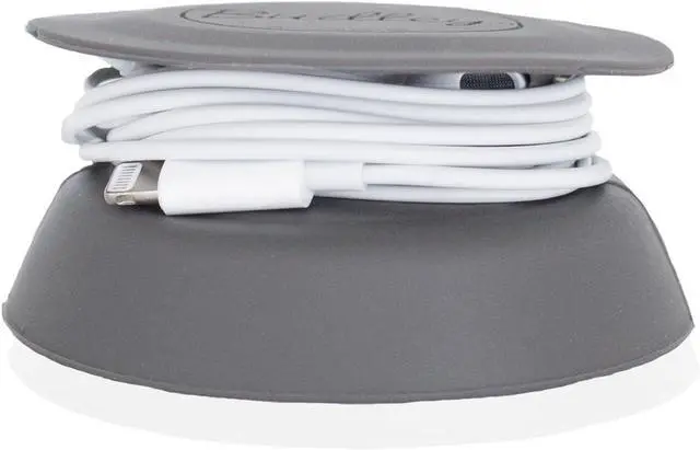 Main image of Budley - Tangle-Free Earphone/Earbud Case Compact Storage System, Silicone (Gray, Set of 1)