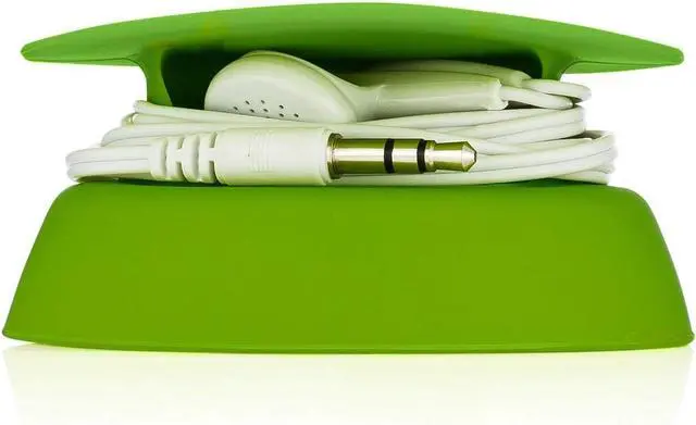 Main image of Budley - Tangle-Free Earphone/Earbud Case, Compact Storage System, Silicone (Lime, Set of 1)