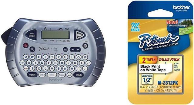 Brother P-touch Label Maker, Prints 1 Font in 6 Sizes & 9 Type Styles,  Silver