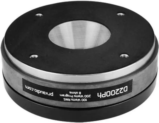 Alt view image 3 of 5 - Compression Driver D2200Ph - 2 Inch Exit Phenolic Compression Driver for Mid High Vocals - Midrange Pro Car Audio Systems