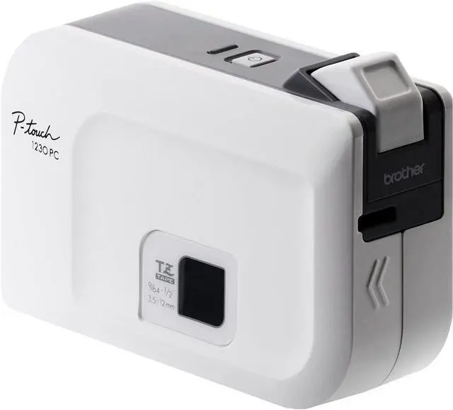 Main image of Brother P-Touch, PT1230PC, PC-Connectable Label Maker, No Software Needed, Four Different Label Widths, Compact Design, White/Gray