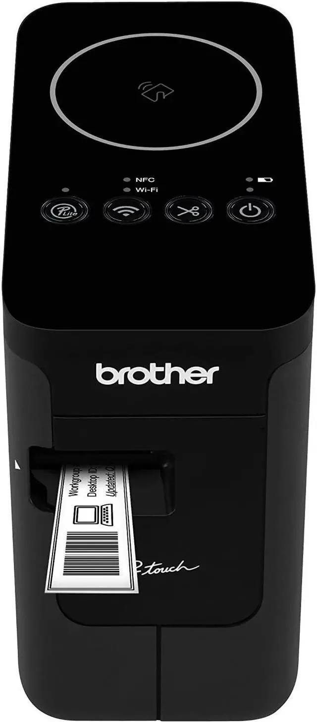 Main image of Brother P-touch, PTP750W, Wireless Label Maker, NFC Connectivity, USB Interface, Mobile Device Printing, Black