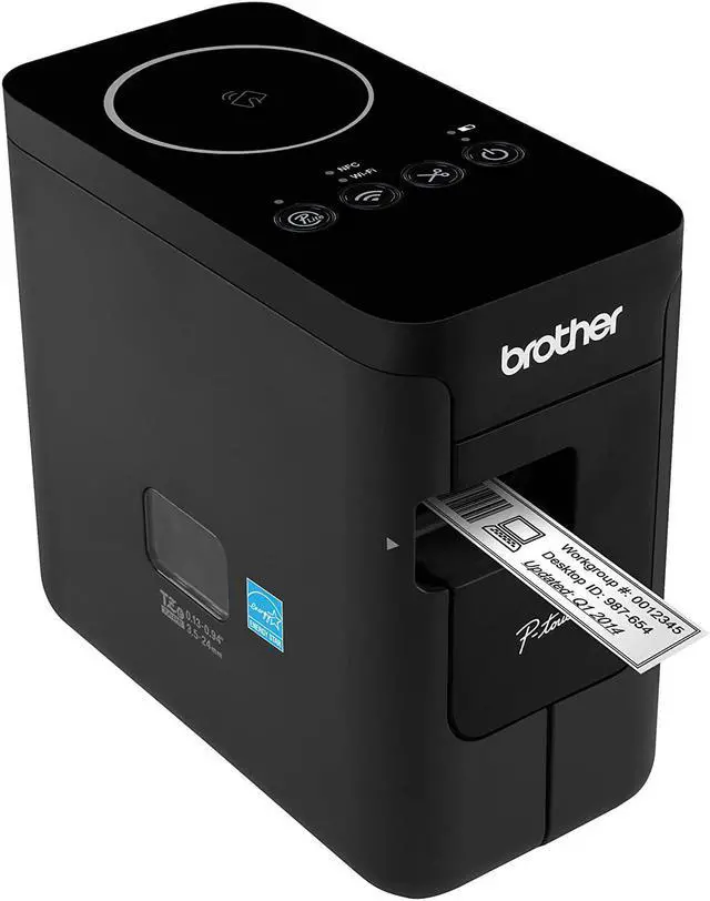 Alt view image 7 of 7 - Brother P-touch, PTP750W, Wireless Label Maker, NFC Connectivity, USB Interface, Mobile Device Printing, Black
