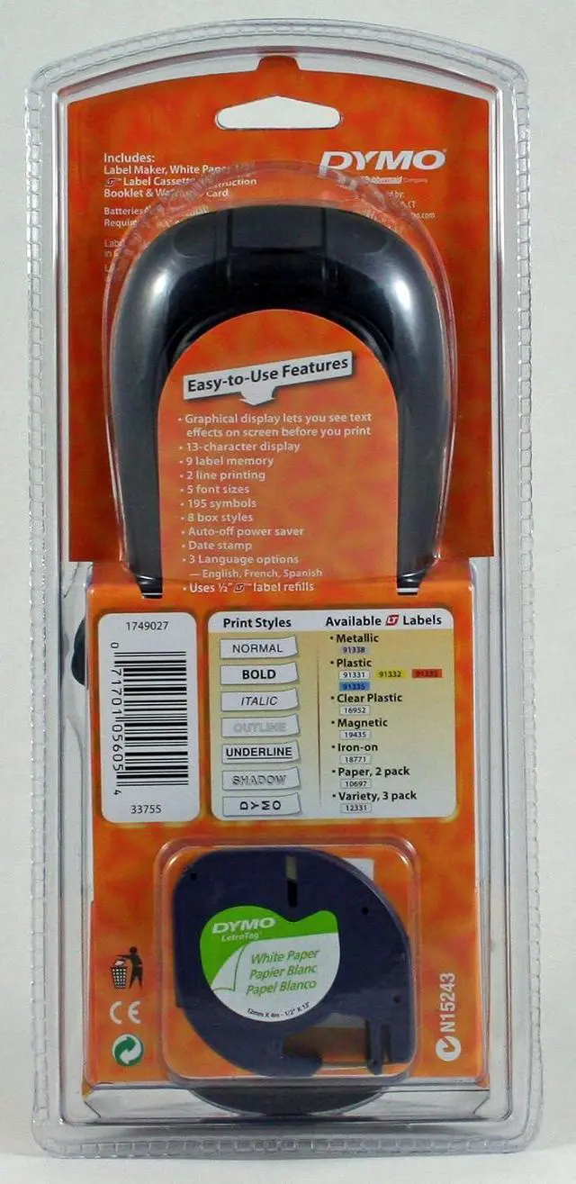 Alt view image 3 of 4 - Sanford LABLER ELECTRONIC Label Maker, Grey, USB, 1.57 inches, 1200 x 300 dpi, 120 labels/min, 2 MB, Portable, Thermal, Color, Simplex, Home Organization, Small Office Management