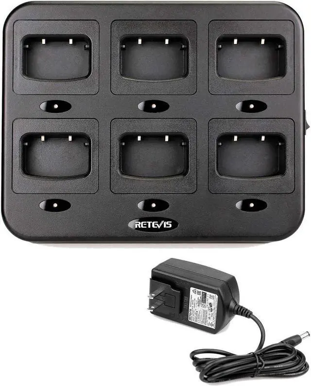 Main image of Retevis H-777 Six-Way Charger Multi Unit Walkie Talkie Charger Compatible with H-777 Baofeng BF-888S Arcshell AR-5 (Not for H-777S) Two Way Radio and Battery (1 Pack)