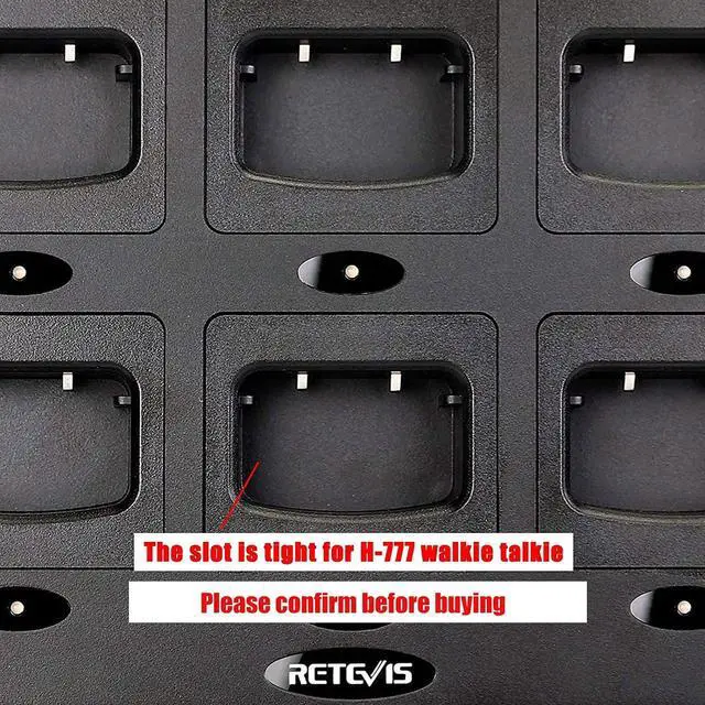 Alt view image 4 of 7 - Retevis H-777 Six-Way Charger Multi Unit Walkie Talkie Charger Compatible with H-777 Baofeng BF-888S Arcshell AR-5 (Not for H-777S) Two Way Radio and Battery (1 Pack)