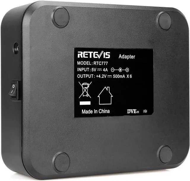 Alt view image 6 of 7 - Retevis H-777 Six-Way Charger Multi Unit Walkie Talkie Charger Compatible with H-777 Baofeng BF-888S Arcshell AR-5 (Not for H-777S) Two Way Radio and Battery (1 Pack)