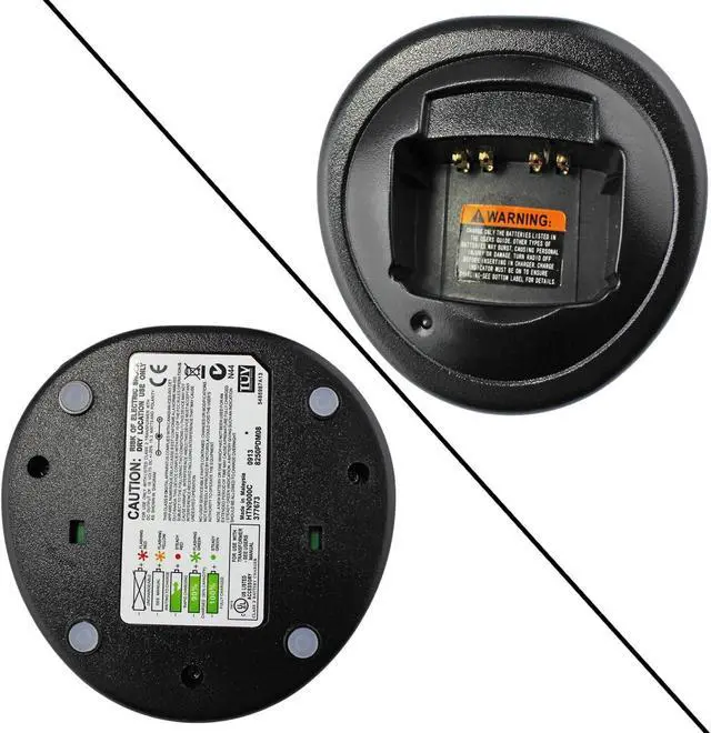 Alt view image 3 of 5 - abcGoodefg 2 Way Radio Ni-MH Ni-CD Li-ion Battery Charging Dock Desktop Charger for Motorola Radios GP328 GP388 HT750 HT1250 MTX950 PRO5350 PTX760 EX500 GL2000