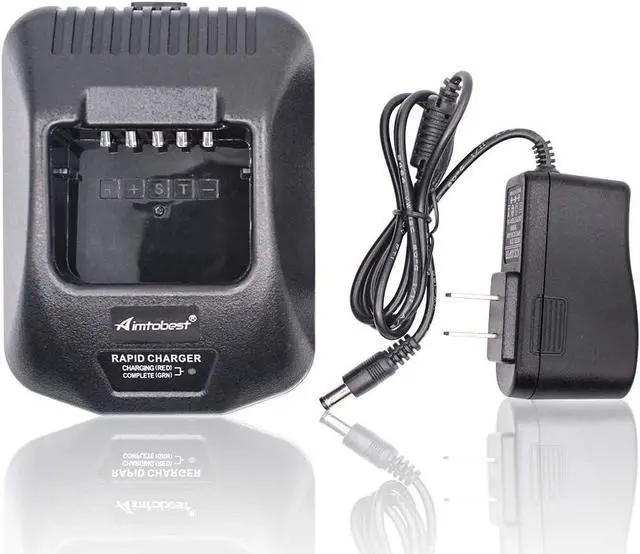 Alt view image 2 of 7 - Aimtobest KSC-25 Charger Compatible for Kenwood Radio TK-2140 TK-3140 TK-2160 TK-3160 TK-2170 TK-3170 TK-2360 TK-3360 NX-220 NX-320 KNB-57L KNB-55L KNB-35L KNB-56N KNB-26N Battery