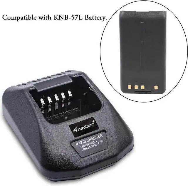 Alt view image 6 of 7 - Aimtobest KSC-25 Charger Compatible for Kenwood Radio TK-2140 TK-3140 TK-2160 TK-3160 TK-2170 TK-3170 TK-2360 TK-3360 NX-220 NX-320 KNB-57L KNB-55L KNB-35L KNB-56N KNB-26N Battery