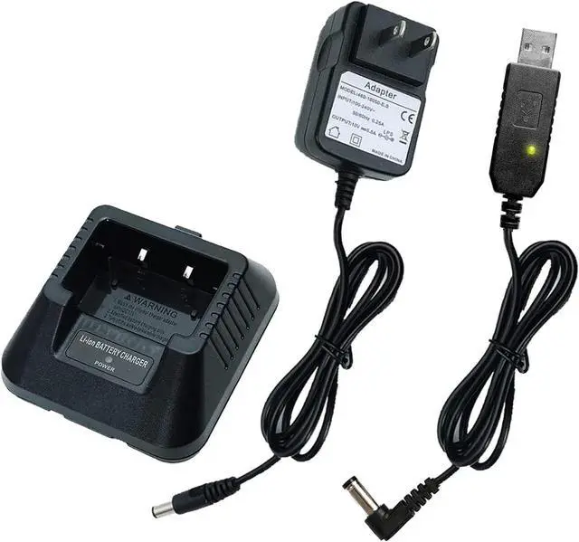 Main image of UV-5R BF-F8H Charger More USB Cable Charger with Indicator Light for Two Way Radio UV-5R Series DM-5R by Tenway