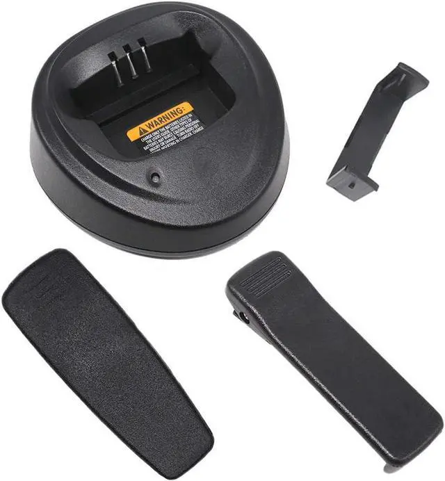 Main image of Aimtobest WPLN4137 Single-Unit Charger Base Compatible for Motorola CP200 CP200D CP200XLS CP040 CP140 PR400 EP450 DEP450 DP1400 Radio with Belt Clip 2 Pack (Without Charging Cable)