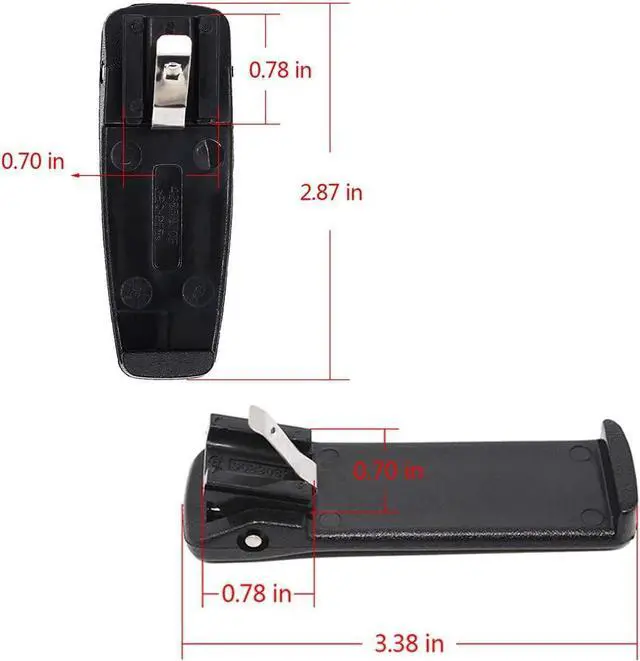 Alt view image 6 of 7 - Aimtobest WPLN4137 Single-Unit Charger Base Compatible for Motorola CP200 CP200D CP200XLS CP040 CP140 PR400 EP450 DEP450 DP1400 Radio with Belt Clip 2 Pack (Without Charging Cable)