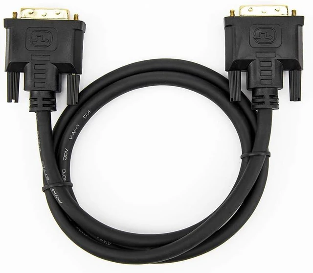 Alt view image 3 of 5 - Rocstor Y10C186-B1 Premium 3 ft. DVI-D Single Link Cable - M/M - DVI Cable for use with Projectors, Video Devices, Monitors - 1m - 1 Pack - Male Digital Video, Black