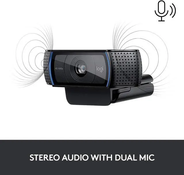 Alt view image 4 of 7 - C920x HD Pro Webcam Full HD 1080p/30fps Video Calling Clear Stereo Audio HD Light Correction Works with Skype Zoom FaceTime Hangouts PC/Mac/Laptop/Macbook/Tablet - Black