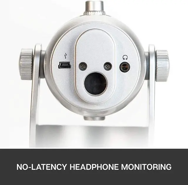 Alt view image 5 of 7 - Blue Microphones Yeti USB Mic for Recording and Streaming on PC/Mac, Blue VOICE effects, 4 Pickup Patterns, Headphone Output and Volume Control, Adjustable Stand, Plug and Play \u2013 Silver