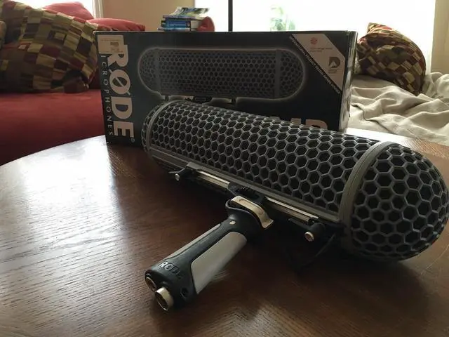 Alt view image 2 of 3 - Blimp Windshield and Rycote Shock Mount Suspension System for Shotgun Microphones