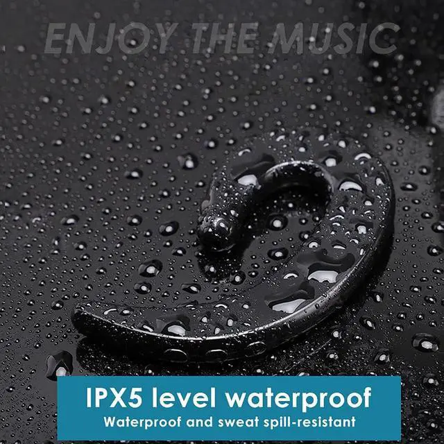 Alt view image 6 of 7 - IKXO Ear Hook Bluetooth Headphones Wireless - Lightweight Single Ear Painless Noise Cancelling Earphones Waterproof with Ear Plug Charging Case 150H