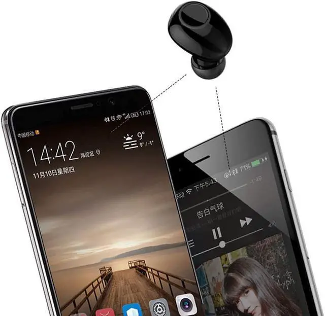 Alt view image 3 of 7 - Bluetooth Earbud 10 Hrs Playtime Single Wireless Earphone Mini Bluetooth Headset Hands-free Car Headphone Cell Phone Bluetooth Earpiece for iPhone Samsung Android Phones PC TV Audiobook