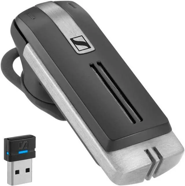 Alt view image 4 of 4 - Presence Grey UC (508342) - Dual Connectivity Single-Sided Bluetooth Headset for Mobile Device & Softphone/PC Connection with Carrying Case and USB Dongle (Black)