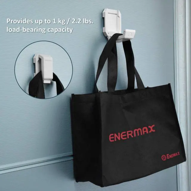 Alt view image 5 of 5 - Enermax Magnetic Mounting Headset Holder with Metal Protection Foam, Provides up to 1 kg/2.2 lbs, Compatible with Computer/Gaming Headsets, Headphone of all Shapes and Sizes, EHB001