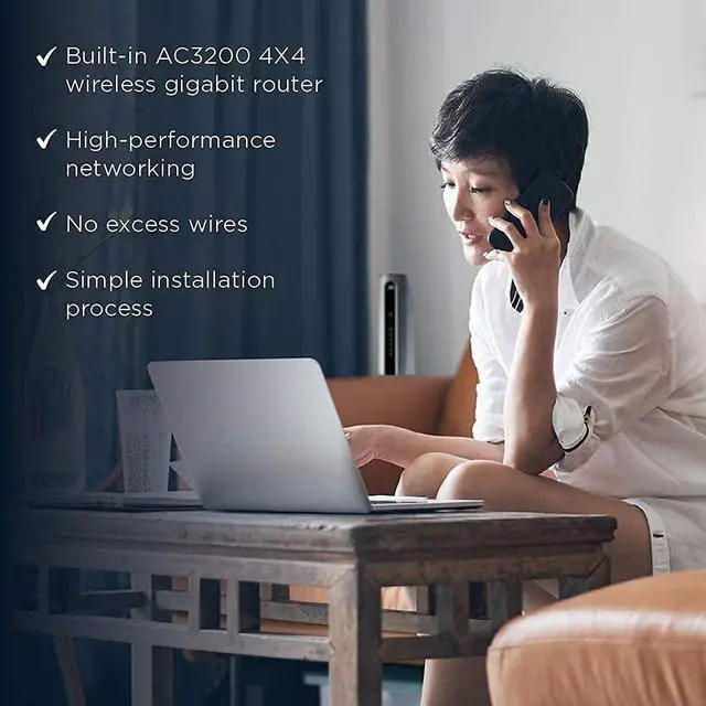 Alt view image 6 of 7 - Motorola MG8702 | DOCSIS 3.1 Cable Modem + Wi-Fi Router (High Speed Combo) with Intelligent Power Boost | AC3200 Wi-Fi Speed | Approved for Comcast Xfinity, Cox, and Charter Spectrum