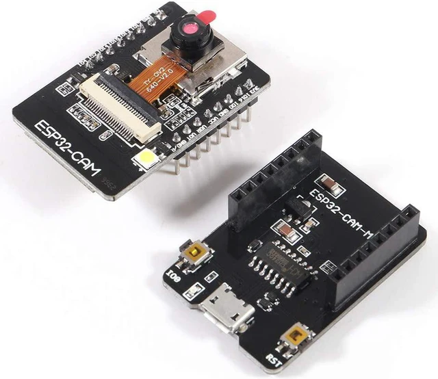Alt view image 4 of 7 - 5-Pack ESP32-CAM-MB Development Board with OV2640 Camera, WiFi & Bluetooth, Micro USB