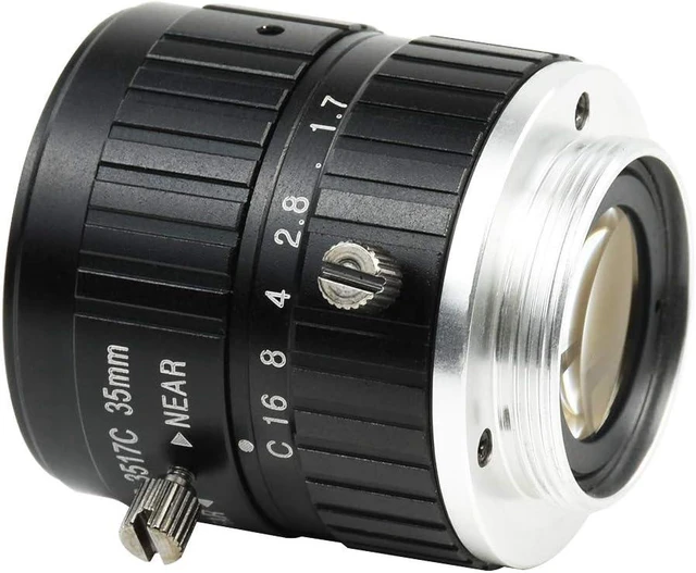 Alt view image 3 of 7 - Waveshare Industrial Telephoto Lens with 35mm Focal Length Multi Field Angle C-Mount Compatible with Raspberry Pi HQ Camera