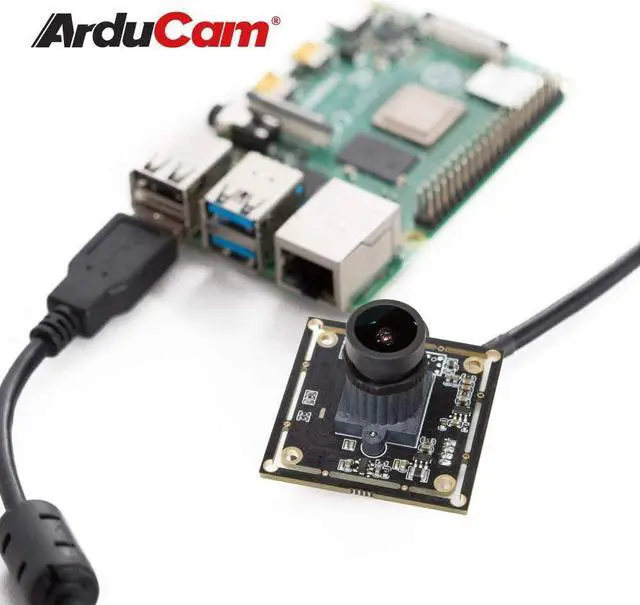 Alt view image 4 of 6 - Arducam 1080P Low Light WDR USB Camera Module for Computer, 2MP 1/2.8 CMOS IMX291 100 Degree Wide Angle Mini UVC Webcam Board with Microphone, 3.3ft/1m Cable for Windows Linux Mac OS