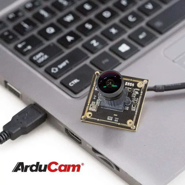 Alt view image 5 of 6 - Arducam 1080P Low Light WDR Ultra Wide Angle USB Camera Module for Computer, 2MP CMOS IMX291 160 Degree Fisheye Mini UVC USB2.0 Webcam Board with Microphone, 3.3ft Cable for Windows Linux Mac OS