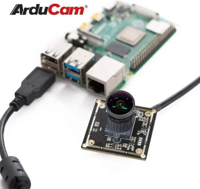Alt view image 3 of 6 - Arducam 1080P Low Light WDR Ultra Wide Angle USB Camera Module for Computer, 2MP CMOS IMX291 160 Degree Fisheye Mini UVC USB2.0 Webcam Board with Microphone, 3.3ft Cable for Windows Linux Mac OS