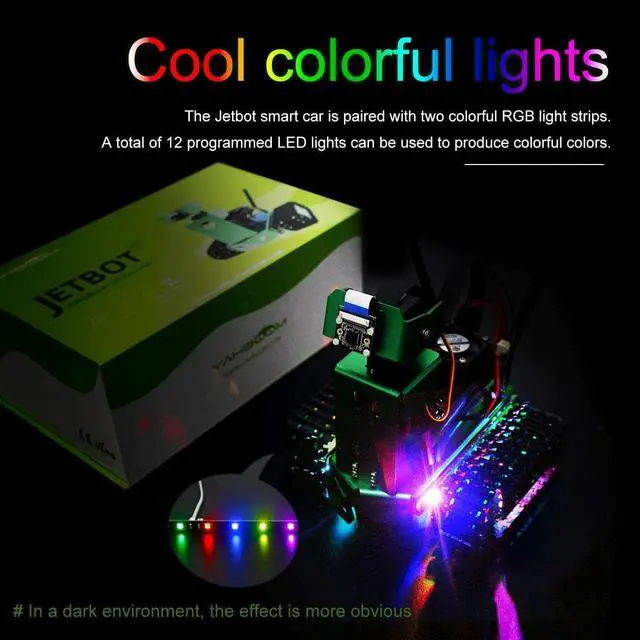 Alt view image 3 of 7 - Yahboom AI Robot Jetsbot with NVIDIA Jetson Nano B01 Official Development Board