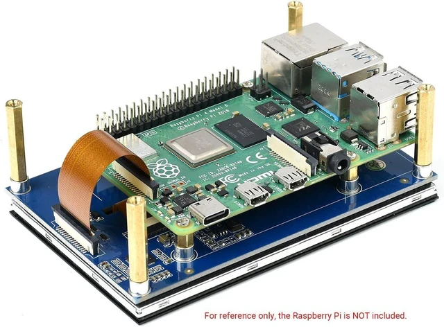 Alt view image 7 of 7 - waveshare 4.3inch Capacitive Touch Display Compatible with Raspberry Pi 5/4B/3B+/3A+/3B/2B/B+/A+/CM3/3+/4 800×480 Resolution IPS Wide Angle MIPI DSI Interface