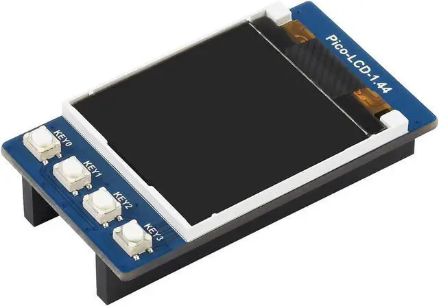 Alt view image 2 of 7 - waveshare 1.44 inch LCD Display for Raspberry Pi Pico, 128×128 Color Screen TFT Display Module SPI Interface, Embedded ST7735S Driver, Compatible with Raspberry Pi Pico Header
