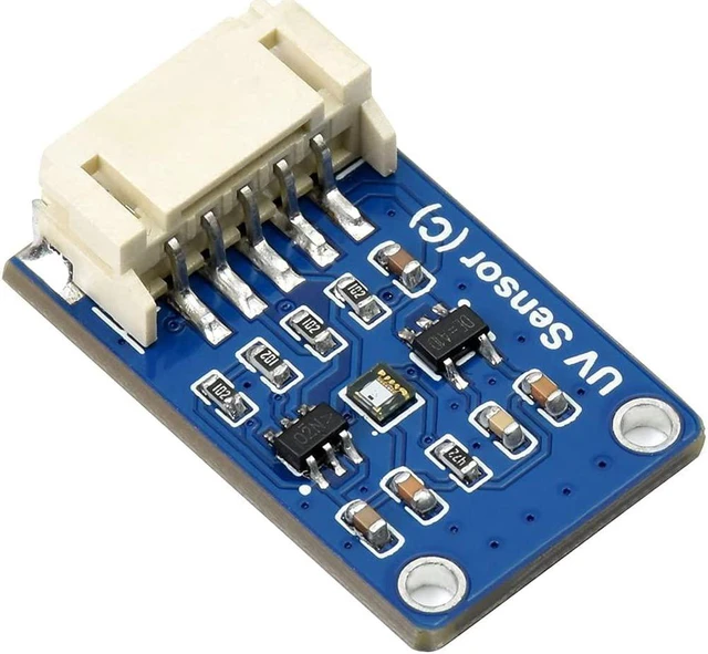 Alt view image 3 of 6 - Waveshare Digital LTR390-UV Ultraviolet Sensor (C) Ultraviolet Ray Sensing Ambient Light Intensity Measuring Direct UV Index Value Output I2C Bus