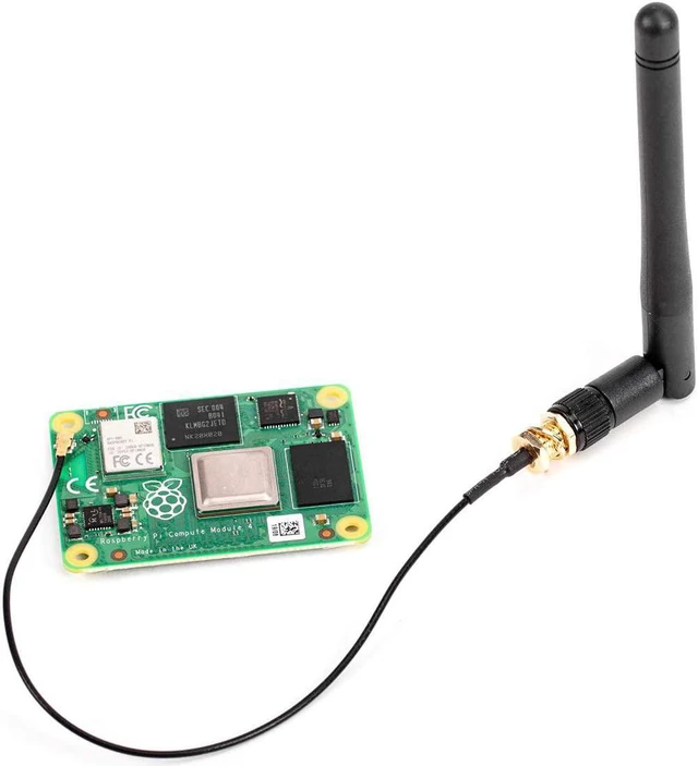 Alt view image 3 of 4 - Waveshare 2PCS Compatible Antenna for Raspberry Pi Compute Module 4 Supports 2.4G/5G Wi-Fi Frequency Band