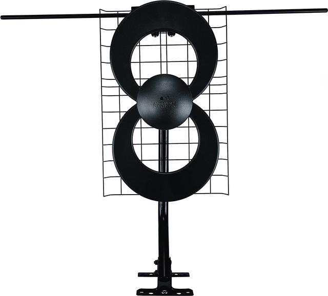 Main image of Antennas Direct ClearStream 2V TV Antenna, 60+ Mile Range, UHF/VHF, Multi-directional, Indoor, Attic, Outdoor, Mast w/Pivoting Base/Hardware, 4K Ready, Black  C2-V-CJM, 18.50in. x 12.30in. x 3.60in.