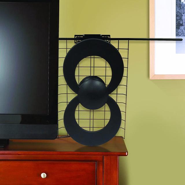 Alt view image 6 of 7 - Antennas Direct ClearStream 2V TV Antenna, 60+ Mile Range, UHF/VHF, Multi-directional, Indoor, Attic, Outdoor, Mast w/Pivoting Base/Hardware, 4K Ready, Black  C2-V-CJM, 18.50in. x 12.30in. x 3.60in.